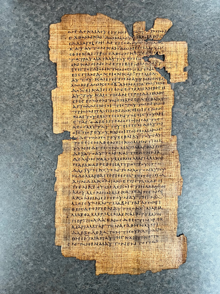 Image 5 Caption: Bodmer papyrus, p. 75, Gospel of John & Luke