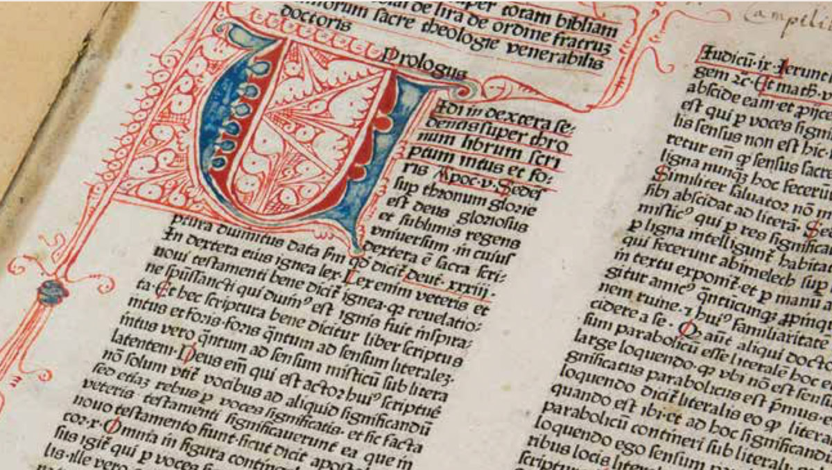 Image 6 Caption: Nicolaus de Lyra, Moralla super totam Bibliam, 1481